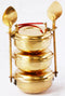 Brass Lunch Box Small Miniature Toy 0.1Kg